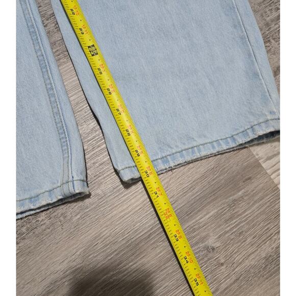 Levi's Low Pro Straight High Waisted Jeans Women's Size 31 (10/12) Distressed - Picture 15 of 15